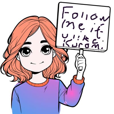 realistic girl holding up a sign