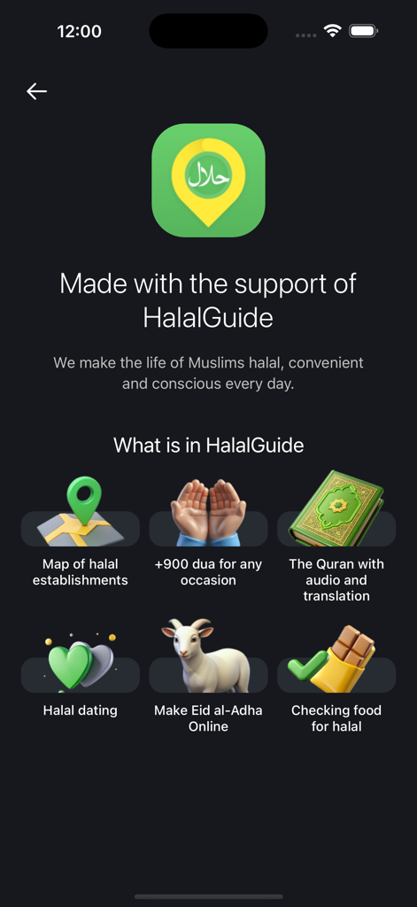 Qibla compass: Direction Mecca - Panoramica dei servizi e delle funzionalità di HalalGuide per i musulmani