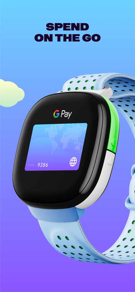 Fitbit Ace - Fitbit Ace LTE smartwatch showing Google Pay feature for kids to make contactless payments