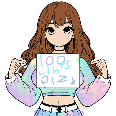 girl holding a blank sign in a long sleeve crop top