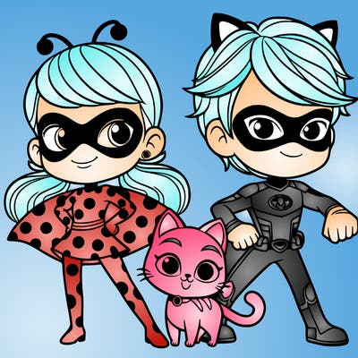 ladybug and cat noir