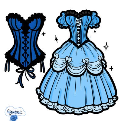 corset and big dress