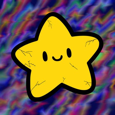 one star in the sky without a face