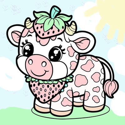 strawberry cow
