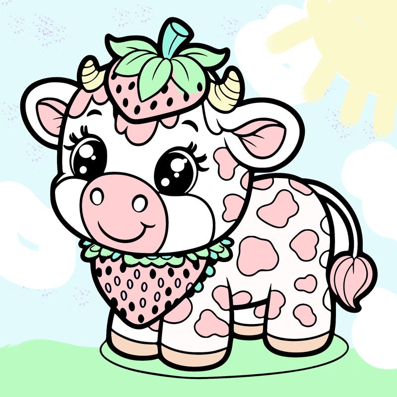 strawberry cow