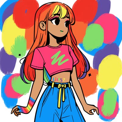 girl in a cute crop top