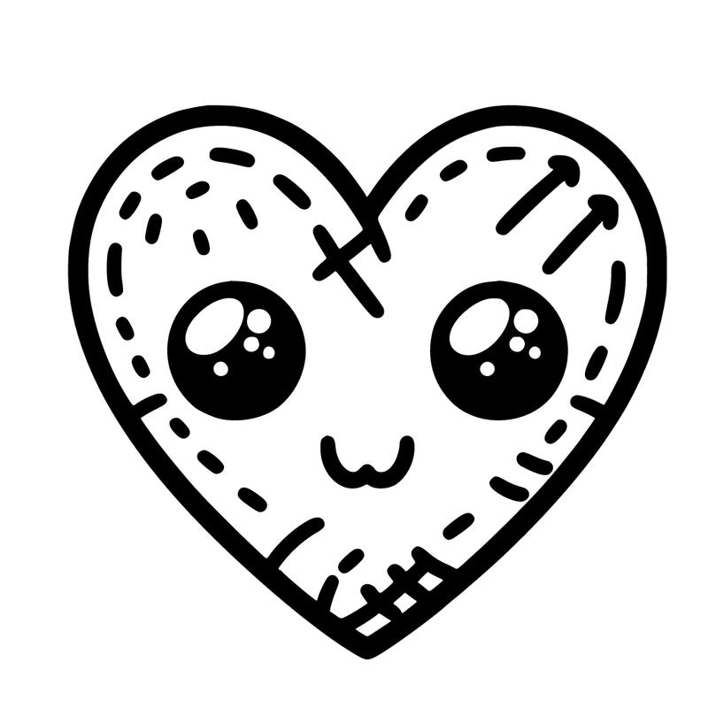 stitched heart ❤️