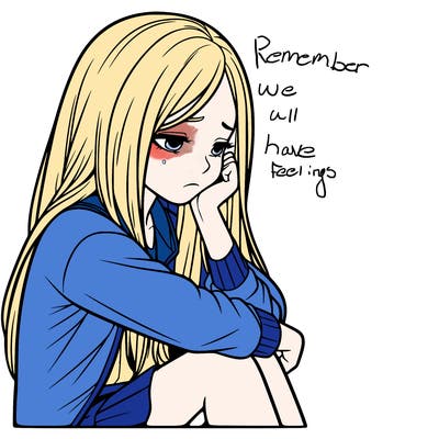 a realistic girl with depression