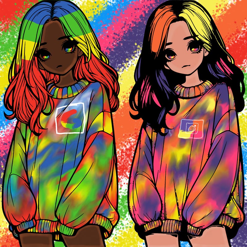 realistic girl with baggy sweater