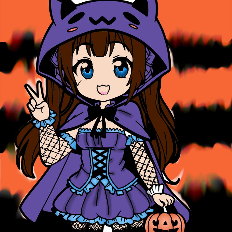 anime girl haloween