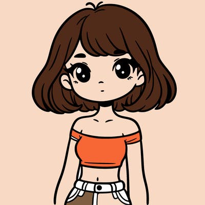 girl in a cute crop top