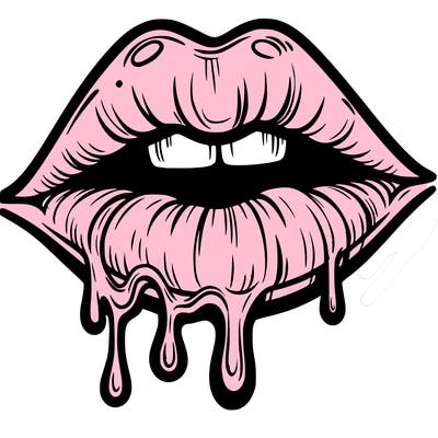 lips that look realistic and drip