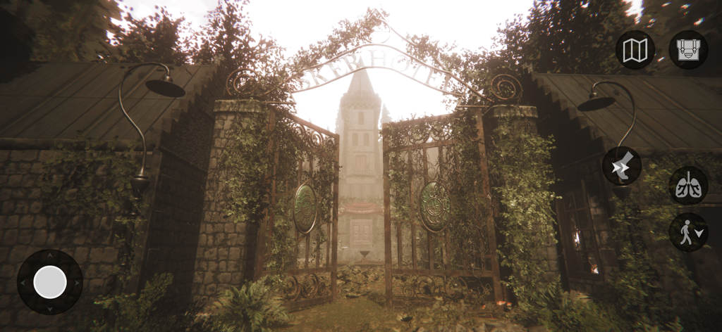 Maid of Skerのスカーホテル入り口ゲートのゲームプレイ画面