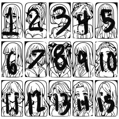 girls that look diffrent anime