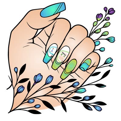 nails with french tip