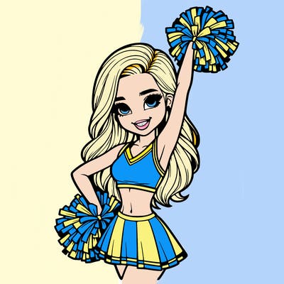 realistic cheerleader