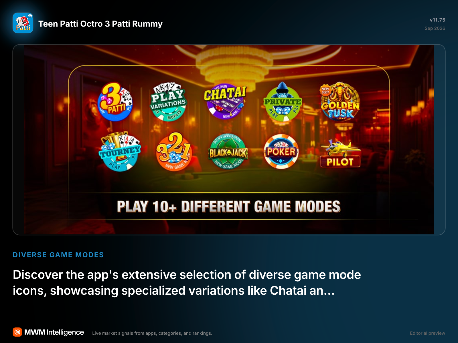 Teen Patti Octro 3 Patti Rummy - Games App | MWM