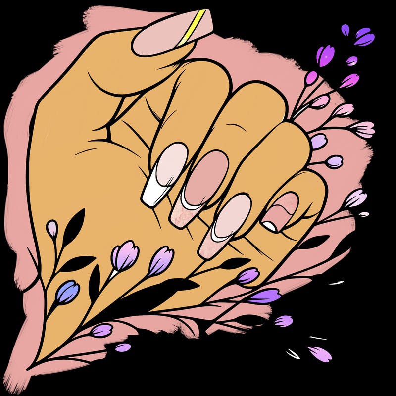 nails with french tip