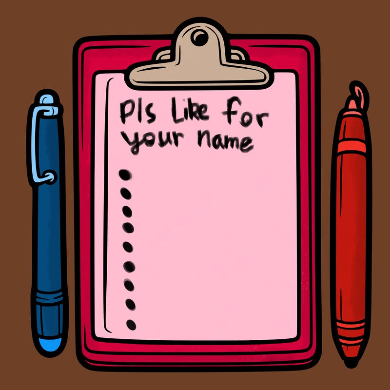 blank clip board with pen