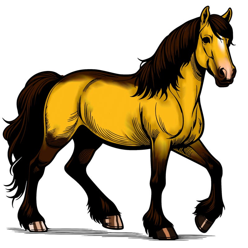 realistic horse