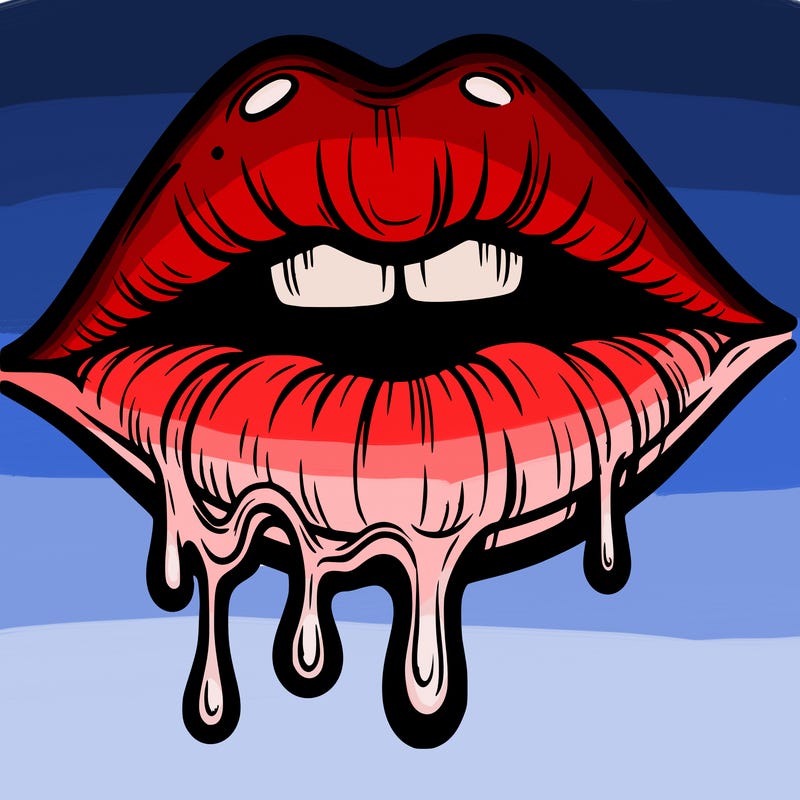 lips that look realistic and drip