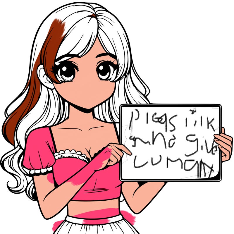realistic pretty girl holding blank sign