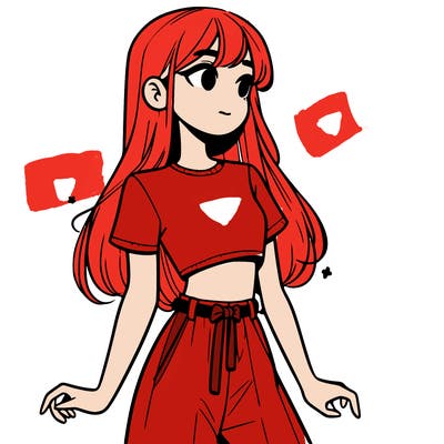 girl in a cute crop top