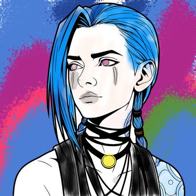 jinx from arcane realistic