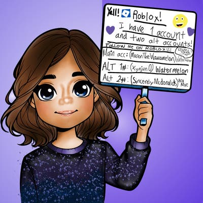 realistic girl holding up a sign