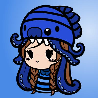 cute girl in kraken hat