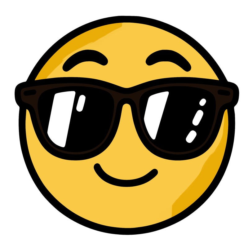 emoji with sunglasses