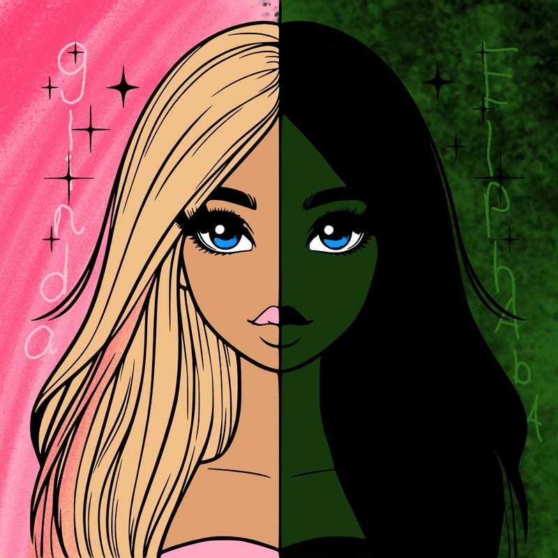 realistic girl with long hair split