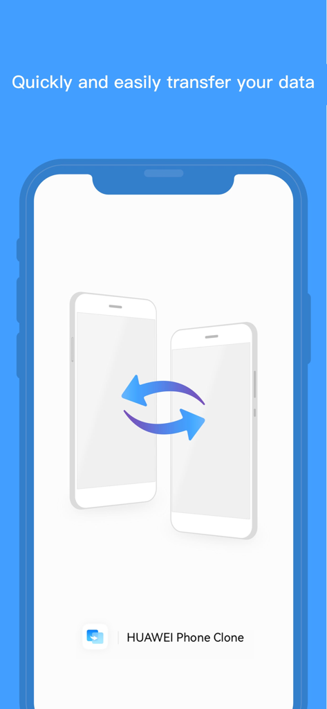 Écran de transfert de données pour l'application HUAWEI Phone Clone