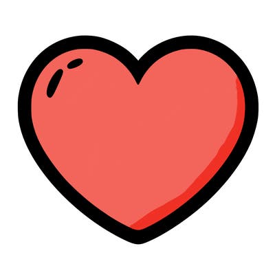 a blank heart
