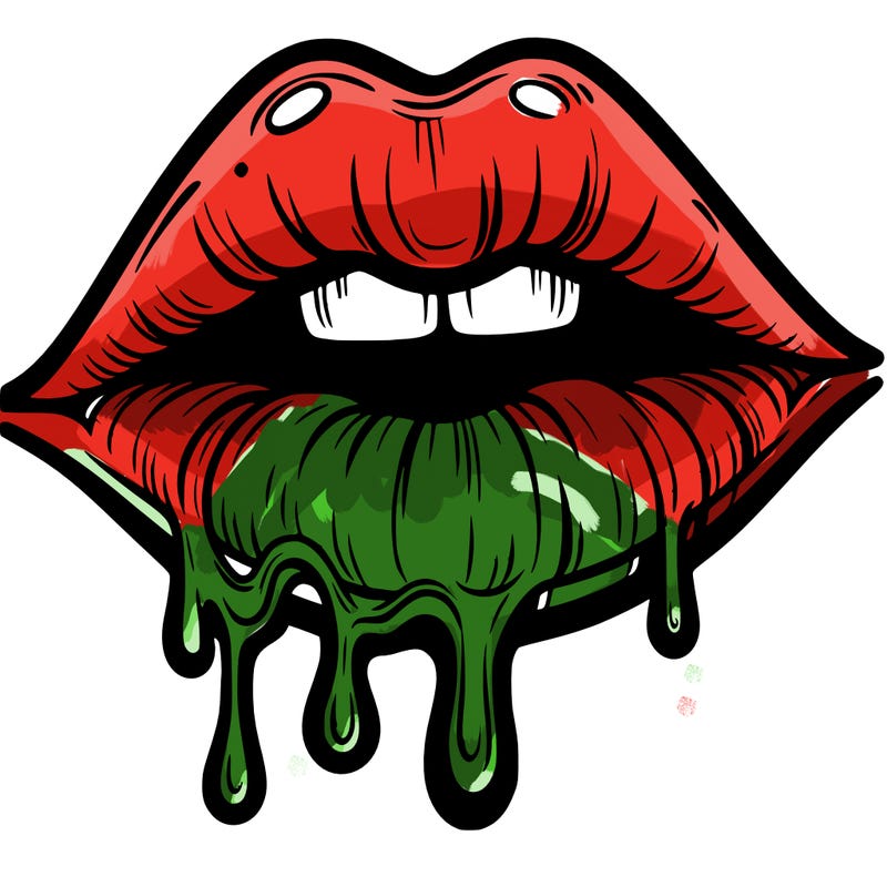 lips that look realistic and drip