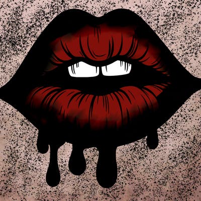 lips that look realistic and drip