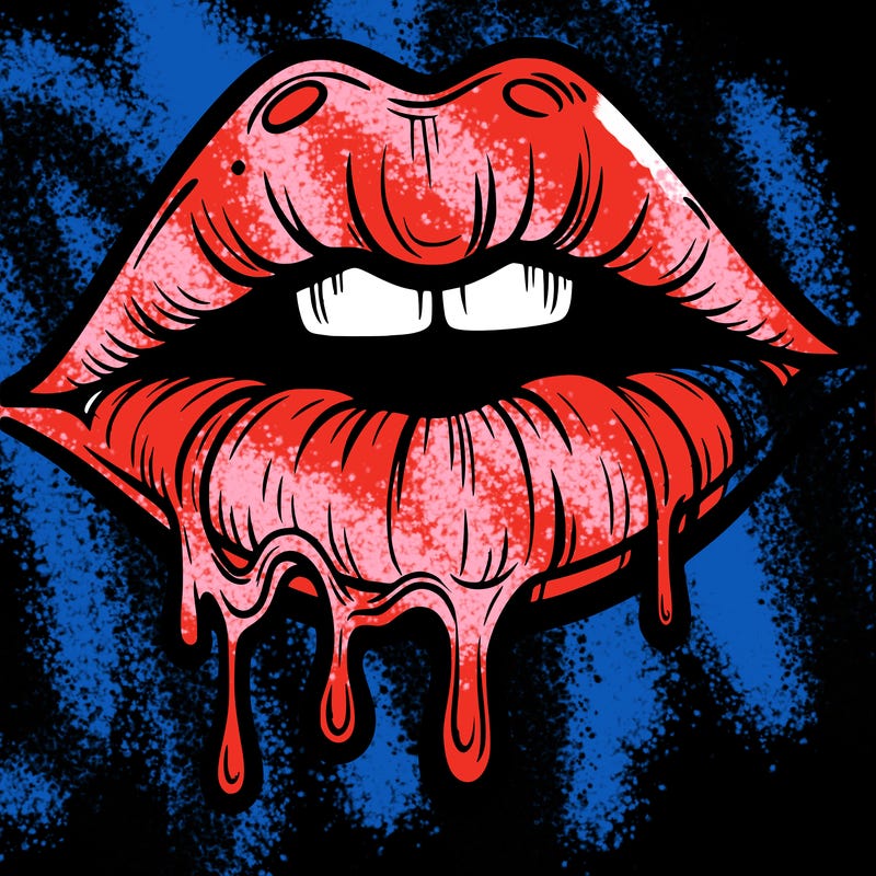lips that look realistic and drip