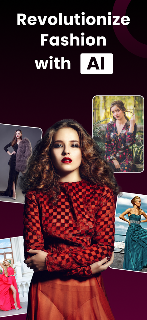 AI Fashion Design Outfit Maker - A collection of fashion models wearing various styles and dresses generated by AI