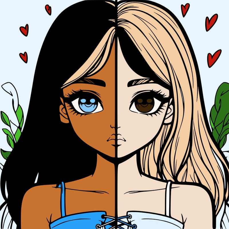 realistic girl split