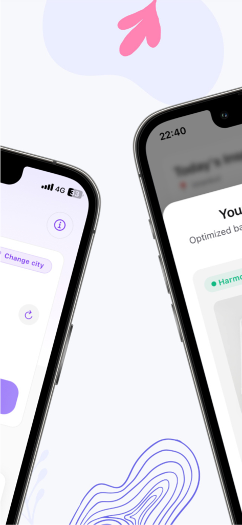 Combine AI: Outfit Planner - Two iPhones displaying the sleek user interface of the Combine AI Outfit Planner app