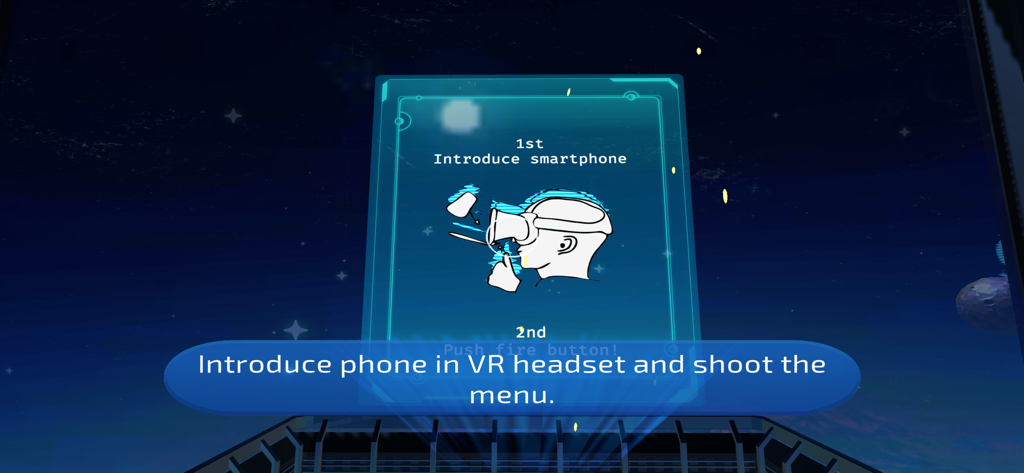 Heromask Languages - Step by step visual instructions for inserting a smartphone into the Heromask VR headset to start the language learning game.