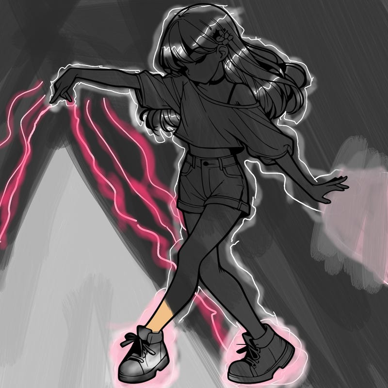 realistic girl danceing