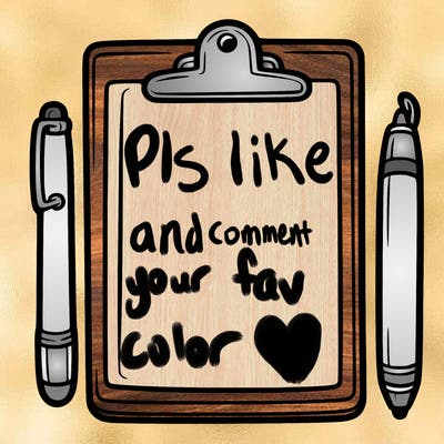 blank clip board with pen