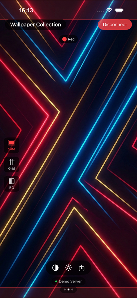 Mirror for Photoshop - Vista previa en tiempo real del lienzo de Photoshop en iPhone con herramientas de superposición de diseño para cuadrículas y áreas seguras