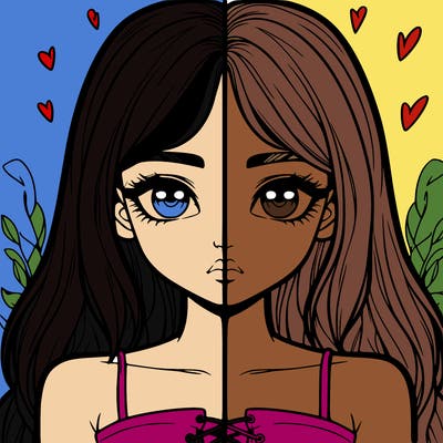 realistic girl split