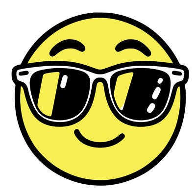 emoji with sunglasses