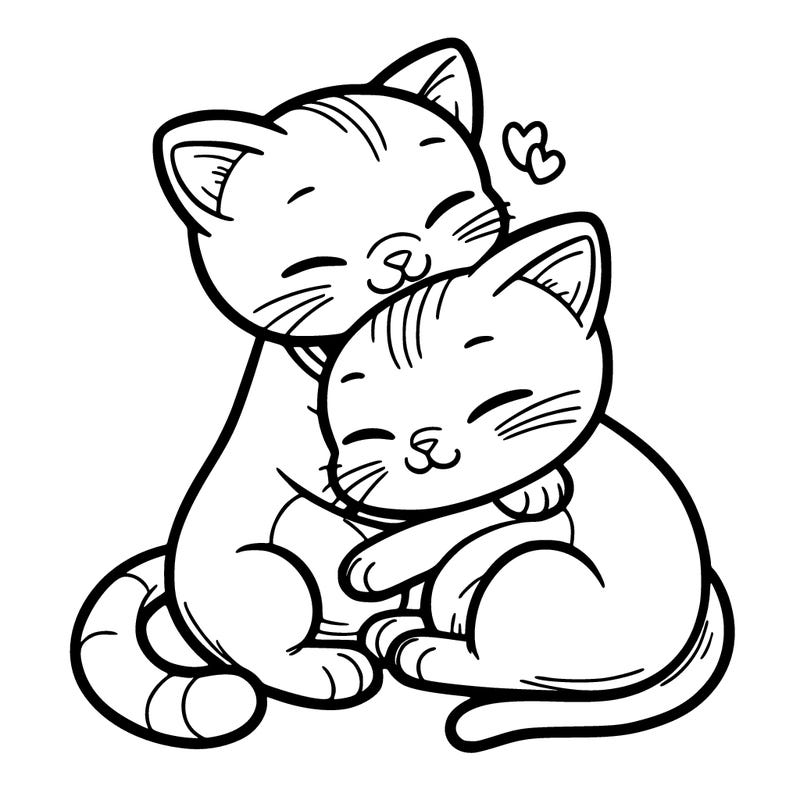cats cuddling