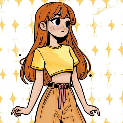 girl in a cute crop top