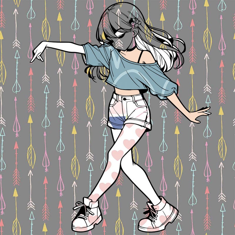 realistic girl danceing