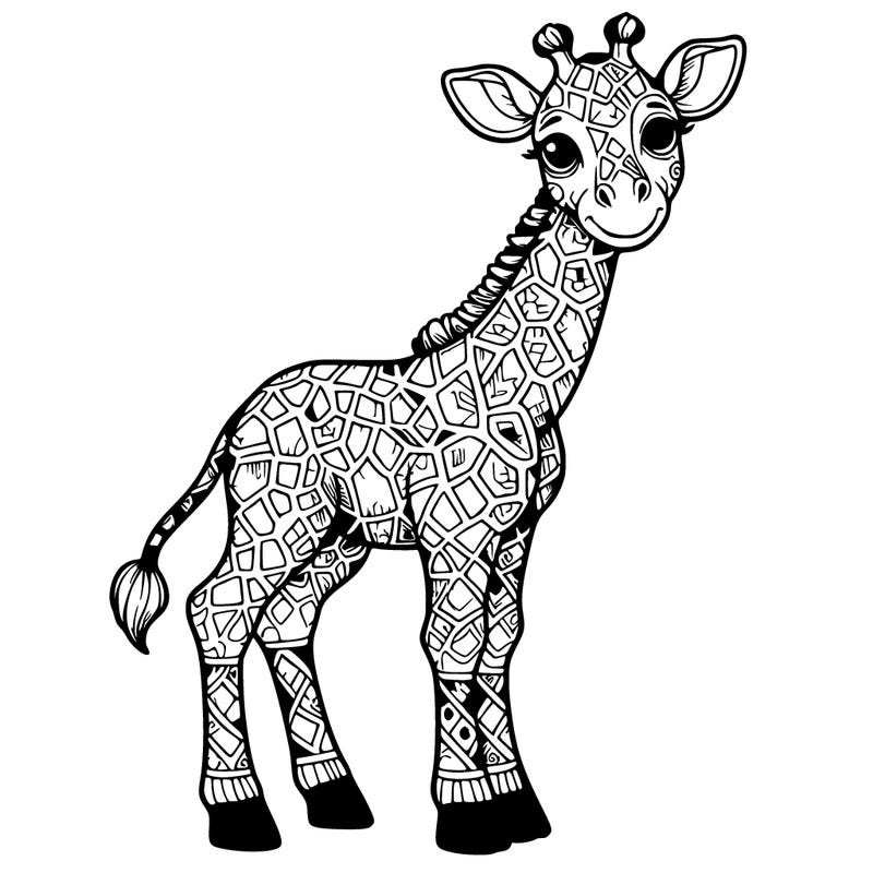 detailed giraffe